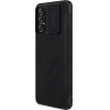 Nillkin Qin leather holster case for Samsung Galaxy A73 black - (Nillkin Qin Leather Case Samsung Galaxy A73 5G Black)
