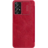 Nillkin Qin leather holster case for Samsung Galaxy A73 red - (Nillkin Qin Leather Case Samsung Galaxy A73 5G Red)