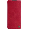 Nillkin Qin leather holster case for Samsung Galaxy A73 red - (Nillkin Qin Leather Case Samsung Galaxy A73 5G Red)