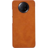 Nillkin Qin leather holster case for Xiaomi Redmi Note 9T 5G brown - (Nillkin Qin Leather Case Xiaomi Redmi Note 9T Brown)