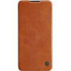 Nillkin Qin leather holster case for Xiaomi Redmi Note 9T 5G brown - (Nillkin Qin Leather Case Xiaomi Redmi Note 9T Brown)