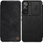 Nillkin Qin Leather Pro Case Case for Samsung Galaxy S22+ (S22 Plus) Camera Protector Holster Cover Flip Case Black - (Nillkin Qin Leather Pro Case Samsung Galaxy S22+ Black)