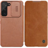 Nillkin Qin Leather Pro Case Case for Samsung Galaxy S22+ (S22 Plus) Camera Protector Holster Cover Flip Case Brown - (Nillkin Qin Leather Pro Case Samsung Galaxy S22+ Brown)