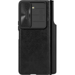 Nillkin Qin Leather Pro Leather Case with Camera Protector for Samsung Galaxy Z Fold 5 - Black - (Nillkin Qin Pro leather case SAM Z Fold 5 Business black)