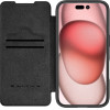Nillkin Qin Prop Leather Case with Camera Cover and Stand for iPhone 16 Pro - Black - (Qin Prop leather case AP iPhone16 Pro Black)
