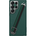 Nillkin Strap Case Case for Samsung Galaxy S23 Ultra Armored Cover with Wrist Strap Green - (Nillkin Strap Case Samsung Galaxy S23 Ultra Green)