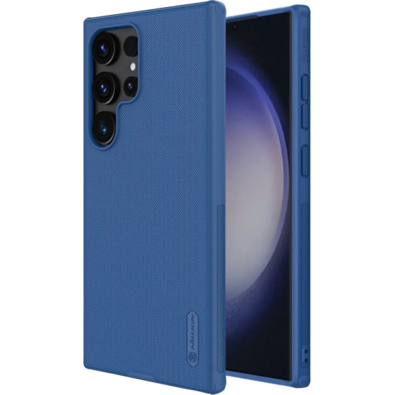 Nillkin Super Frosted Shield Pro armored case for Samsung Galaxy S24 Ultra - blue - (Nillkin Super Frosted Shield Pro Samsung SAM Galaxy S24 Ultra Blue)