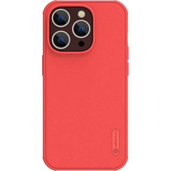 Nillkin Super Frosted Shield Pro case for iPhone 14 Pro back cover red - (Nillkin Super Frosted Shield Pro iPhone 14 Pro 6.1 2022 Red)