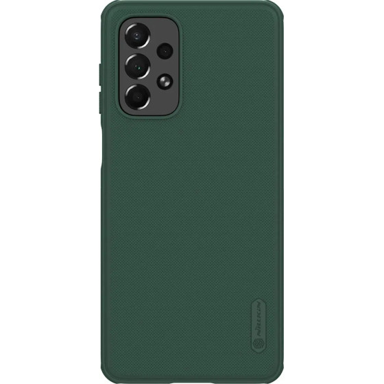 Nillkin Super Frosted Shield Pro durable case cover for Samsung Galaxy A73 green - (Nillkin Super Frosted Shield Pro (PC+TPU)(without logo cutout) Samsung Galaxy A73 5G Deep Green)