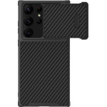 Nillkin Synthetic Fiber S Case for Samsung Galaxy S23 Ultra, camera cover, black - (Nillkin Synthetic Fiber S Samsung Galaxy S23 Ultra Black)