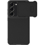 Nillkin Synthetic Fiber S Case for Samsung Galaxy S23+, camera cover, black - (Nillkin Synthetic Fiber S Samsung Galaxy S23+ Black)