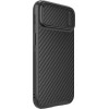 Nillkin Synthetic Fiber S Case iPhone 14 case with camera cover, black - (Nillkin Synthetic Fiber S iPhone 14 6.1 2022 Black)