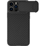 Nillkin Synthetic Fiber S Case iPhone 14 Pro Max case with camera cover, black - (Nillkin Synthetic Fiber S iPhone 14 Pro Max 6.7 2022 Black)