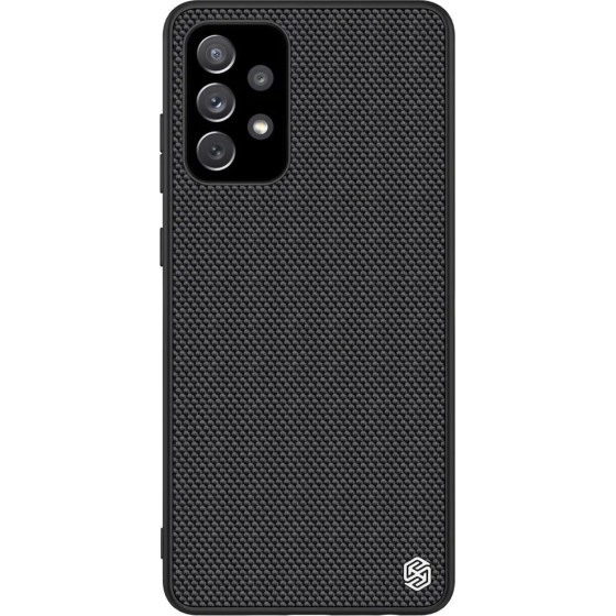 Nillkin Textured Case durable reinforced case with gel frame and nylon back for Samsung Galaxy A72 4G black - (Nillkin Textured Case Samsung Galaxy A72 5G)
