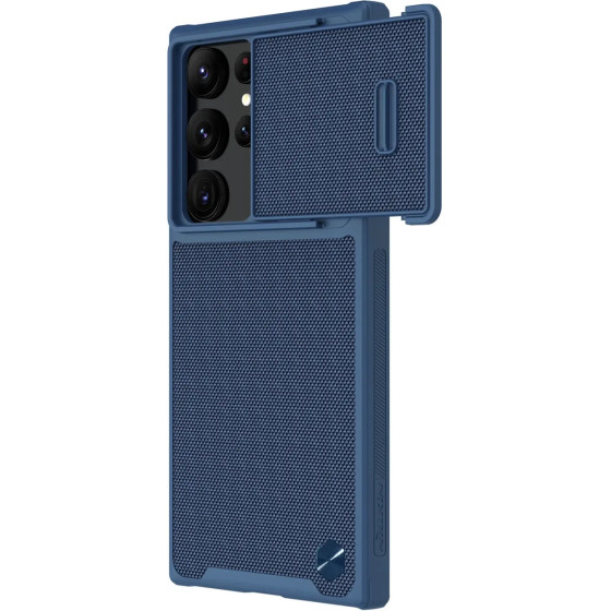 Nillkin Textured S Case for Samsung Galaxy S22 Ultra armored cover with camera cover blue - (Nillkin Textured S Case Samsung Galaxy S22 Ultra Blue)