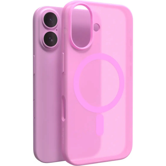 Puro Daylight MagSafe Silicone Case for iPhone 16 - Pink - (PUIPC1661DAYLROSE)