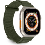 Puro Extreme Nylon Strap for Apple Watch 42 / 44 / 45 / 49 mm - Dark Green - (PUAW44EXTREMEDKGRN)