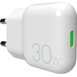 Puro GaN SLIMPRO 30W USB-C Wall Charger - White - (PUFCMTCUSBC30WG1WHI)