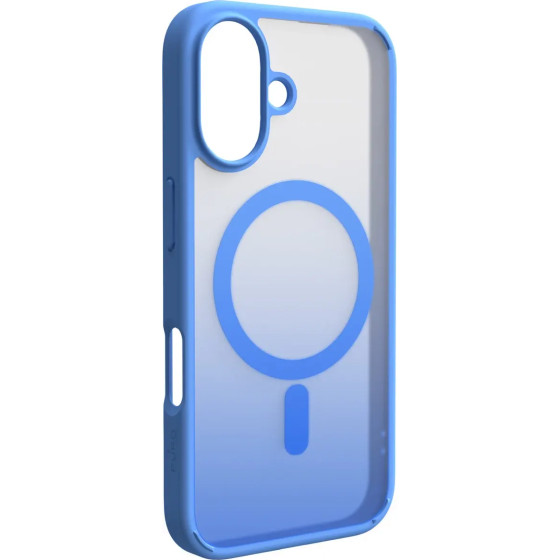 Puro Gradient MagSafe Silicone Case for iPhone 16 - Blue - (PUIPC1661GRADBLUE)