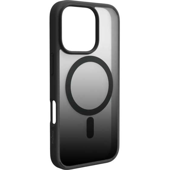 Puro Gradient MagSafe Silicone Case for iPhone 16 Pro Max - Black - (PUIPC16P67GRADBLK)
