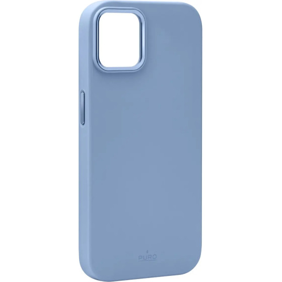 Puro Icon Mag Pro MagSafe Silicone Case for iPhone 15 - Light Blue - (PUIPC1561ICONMPLBL)