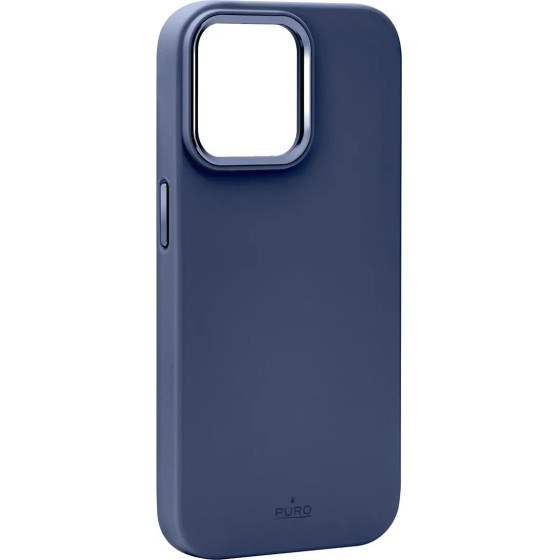 Puro Icon Mag Pro MagSafe Silicone Case for iPhone 15 Pro - Dark Blue - (PUIPC15P61ICONMPDKBL)