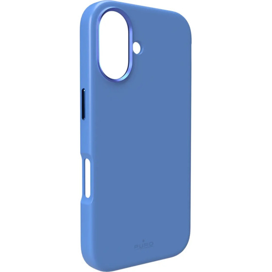 Puro Icon Mag Pro MagSafe Silicone Case for iPhone 16 - Blue - (PUIPC1661ICONMPBLUE)