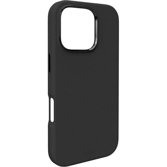 Puro Icon Mag Pro MagSafe Silicone Case for iPhone 16 Pro Max - Black - (PUIPC16P67ICONMPBLK)