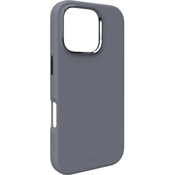 Puro Icon Mag Pro MagSafe Silicone Case for iPhone 16 Pro Max - Dark Gray - (PUIPC16P67ICONMPDKGR)