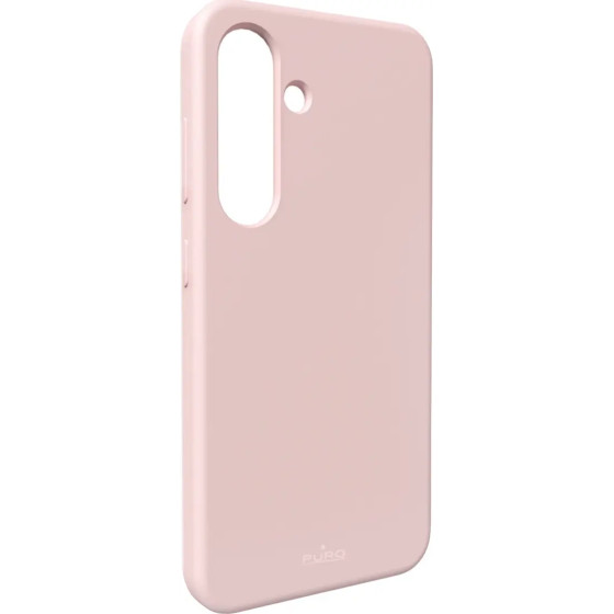 Puro Icon Silicone Case for Samsung Galaxy S25 - Pink - (PUSGS25ICONROSE)