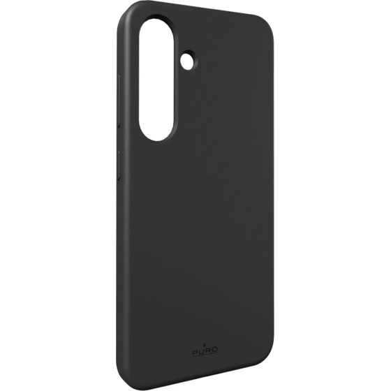 Puro Icon Silicone Case for Samsung Galaxy S25+ - Black - (PUSGS25PICONBLK)
