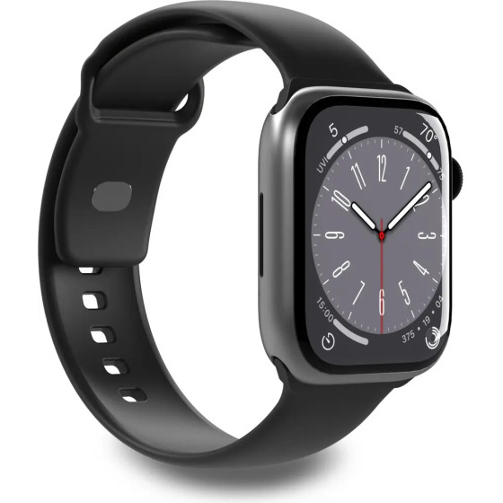 Puro Icon Silicone Strap for Apple Watch 38 / 40 / 41 mm - Black (2 pcs.) - (PUICNAW40BLK)