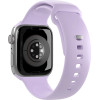 Puro Icon Silicone Strap for Apple Watch 42 / 44 / 45 / 49 mm - Lavender (2 pcs.) - (PUICNAW44LVD)
