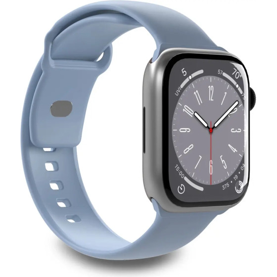 Puro Icon Silicone Strap for Apple Watch 42 / 44 / 45 / 49 mm - Light Blue (2 pcs.) - (PUICNAW44LBLUE)