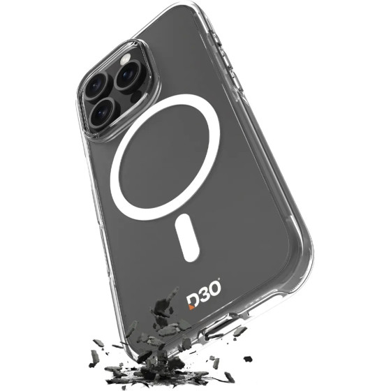 Puro Impact Clear D3O MagSafe Silicone Case for iPhone 16 Pro Max - Transparent - (PUIPC16P67IMPCLD3OTR)