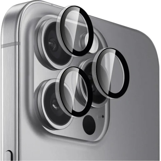 Puro Individual Camera Lens tempered glass for iPhone 16 Pro / iPhone 16 Pro Max camera lenses - (PUSDGLPIPHONE16PTR)