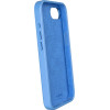 Puro Liquid Silicon Cover ''ICON MAG PRO'' with Magsafe, metal buttons and camera ring for iPhone 16E, blue - (PUIPCSE25ICONMPBLUE)