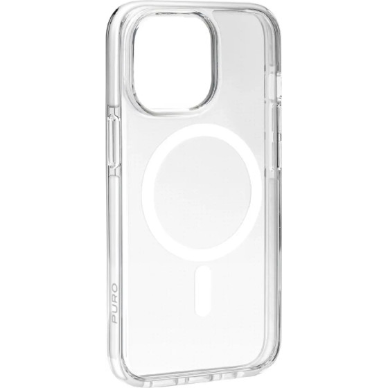 Puro Lite Mag Pro MagSafe Silicone Case for iPhone 15 Pro Max - Transparent - (PUIPC15P67LITEMPWHI)