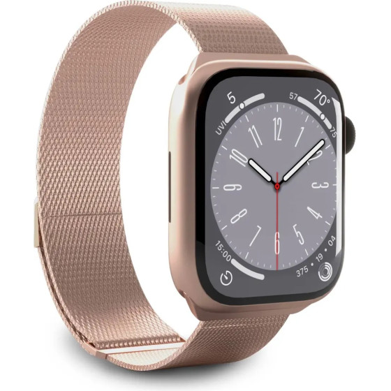Puro Milanese Stainless Steel Apple Watch Band 38/40/41mm - Pink - (PUMILAW40ROSE)