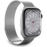 Puro Milanese Stainless Steel Strap for Apple Watch 42 / 44 / 45 / 49 mm - Silver - (PUMILAW44SIL)