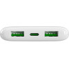 Puro Powerbank DAILY 10 PLUS 10000mAh 2x USBA / 1x USB-C 22.5W - white - (PUFCBB100P3WHI)