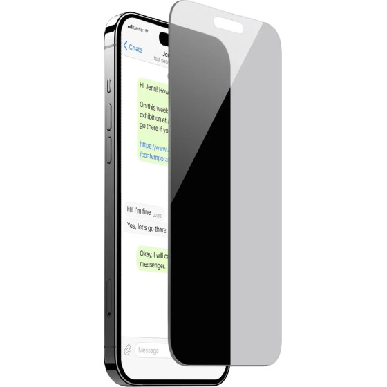 Puro Privacy Tempered Glass for iPhone 16 Plus / iPhone 15 Plus - (PUSDGPRIPHONE1667)