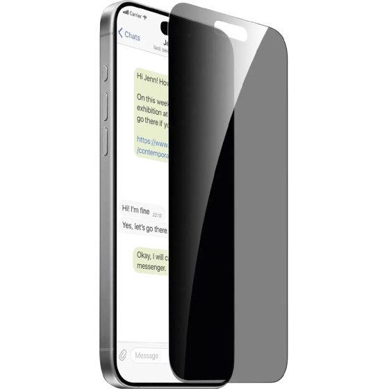 Puro Privacy Tempered Glass for iPhone 16 Pro Max / iPhone 15 Pro Max - (PUSDGPRIPHONE16P67)