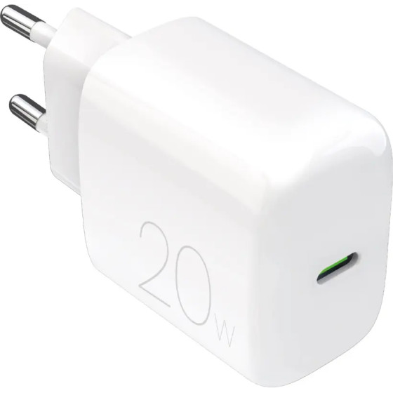 Puro PROLITE 20W USB-C Wall Charger - White - (PUTCUSBC20WDYWHI)