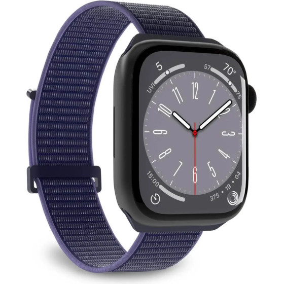 Puro Sport Nylon Strap for Apple Watch 42 / 44 / 45 / 49 mm - Blue - (PUSPORTAW44BLUE)