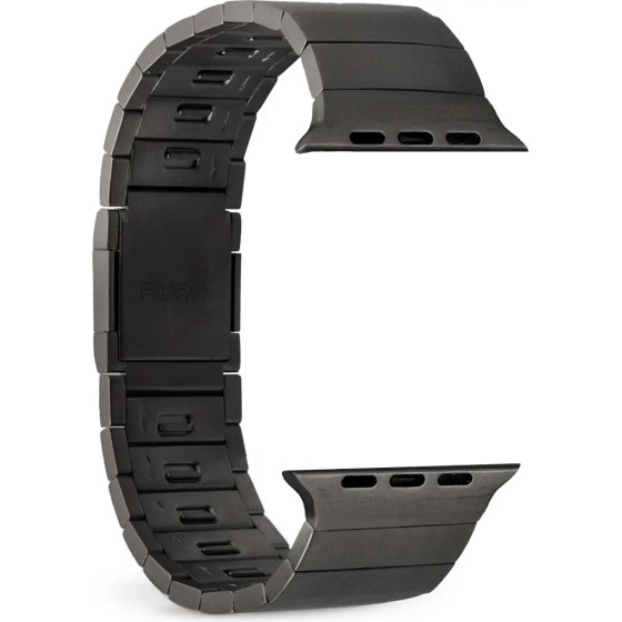 Puro TITAN Stainless Steel Apple Watch Band 42/44/45/49mm - Black - (PUAW44TITANBLK)