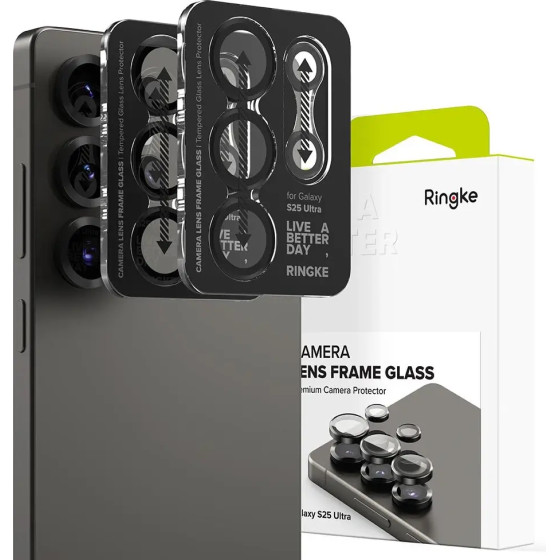 Ringke Camera Frame Protector 2-pack for Samsung Galaxy S25 Ultra - Black - (27053-0)