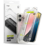 Ringke Easy Slide 2-pack Black Frame Tempered Glass for iPhone 16 Pro Max - (25896-0)