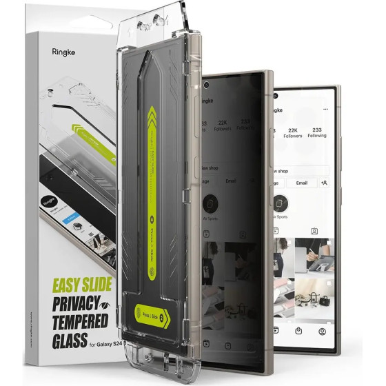 Ringke Easy Slide 2-pack Privacy Glass for Samsung Galaxy S24 Ultra - (25140-0)