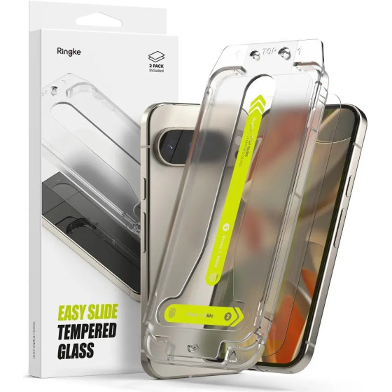 Ringke Easy Slide Tempered Glass 2-pack for Google Pixel 9 / 9 Pro - (26304-0)